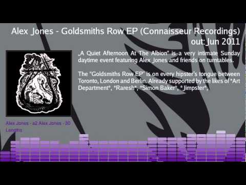 Alex Jones - Goldsmiths Row EP (Connaisseur Recordings 043-6)