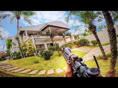 PRIMEIRO ESCONDE ESCONDE COM AIRSOFT NA CASA NOVA