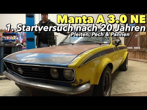 Garage-found Manta A 3.0 | 1st attempt to start after 20 years of inactivity