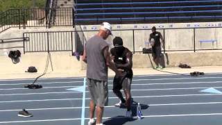 Andre Berto trains with Sprint Coach Remi Korchemny, August 9, 2011
