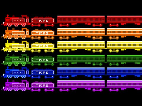 Locomotive Colors - Color Train - Railway Vehicles - The Kids' Picture Show (Fun & Educational)