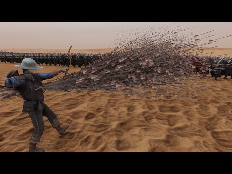 1 MAN ARCHER VS 1 BIG MONGOL ARMY -  ULTIMATE EPIC BATTLE SIMULATOR 2 - UEBS