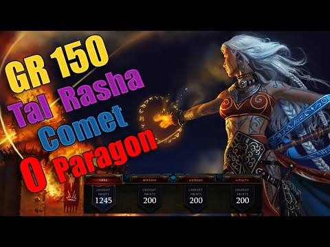 Diablo 3 Season 28 - Tal Rasha Meteor Wizard GR 150 (0 Paragon Used)