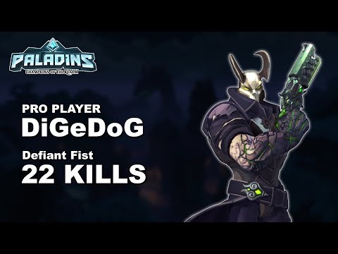 DiGeDoG Androxus 22 KILLS!! Paladins Pro (NiP) Ranked Gameplay