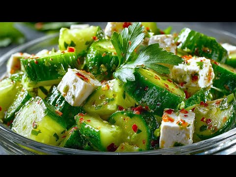 THIS trick makes your cucumber salad 10x better! The BEST salad you've ever had!