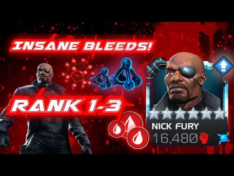 Taking nick fury as a 6-star to R3 and LOL Rhulk K.O. under 60 hits!