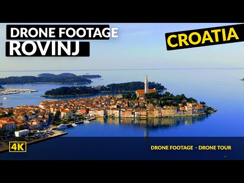 Rovinj Croatia Drone footage