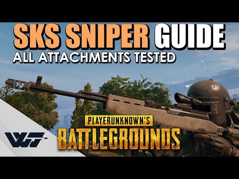 GUIDE: The SKS Sniper Rifle - Best attachments? TESTED! - PUBG