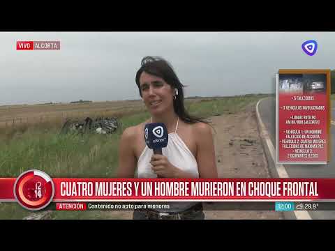 Tragedia en Alcorta: cinco víctimas fatales