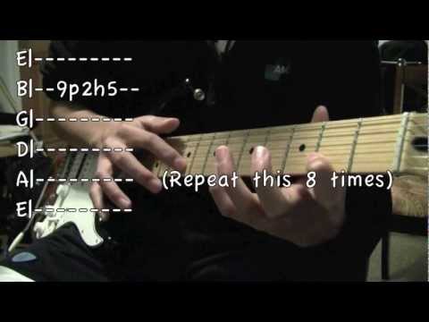 Eruption Lesson: pt. 1 Finger-tapping solo (with tabs)