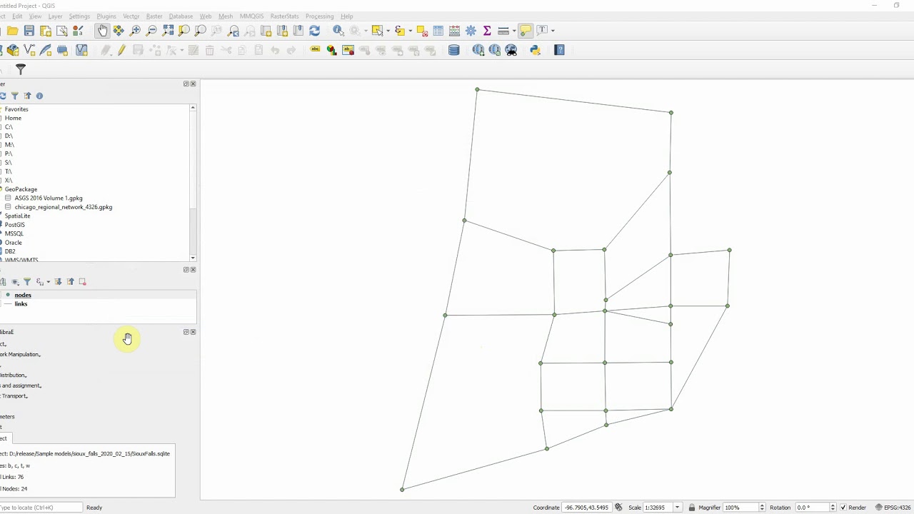 Equilibrium Traffic Assignment with AequilibraE