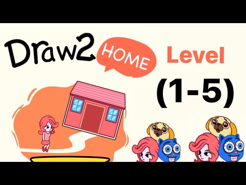 Lost Dog Puzzle: Draw to home level 1 2 3 4 5 walkthrough - YouTube