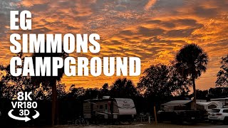 E.G. Simmons Park Campground VR180 8K 3D Tampa Bay Camping Kayak RV & Tent Sites | VR视频 8K 3D動画 VR旅行