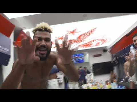 Neymar and Choupo-Moting lead PSG's dressing room celebrations after dramatic Atalanta win