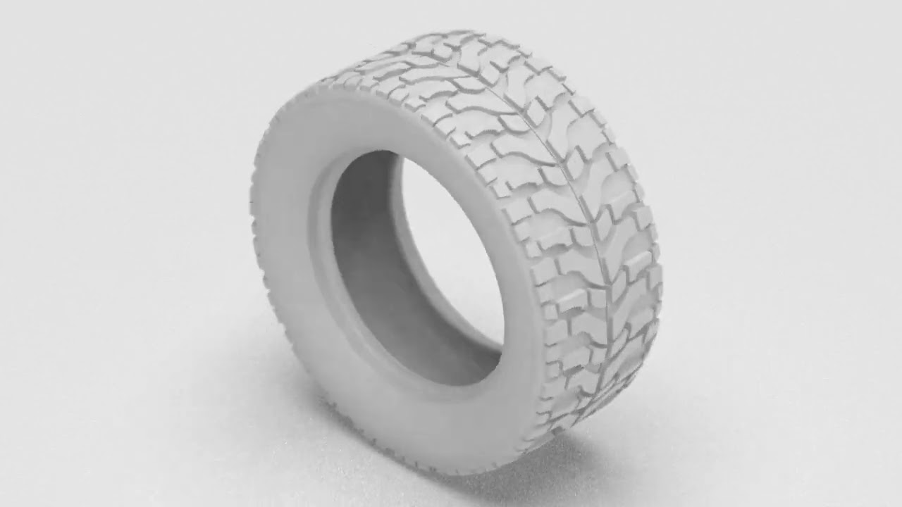 High Performance Off Road Tire 3D Print Model