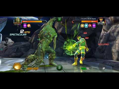 Variant #7 - 1.1 Man-Thing solo Cyclops Boss - Marvel Contest of Champions