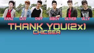 CHICSER • Thank You Thank You (Christmas Song) color coded lyrics 