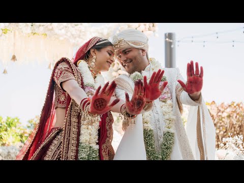 K&V wedding | Indian Wedding day Highlight | Dreamy Gujarati destination Wedding by Beach 🏝️