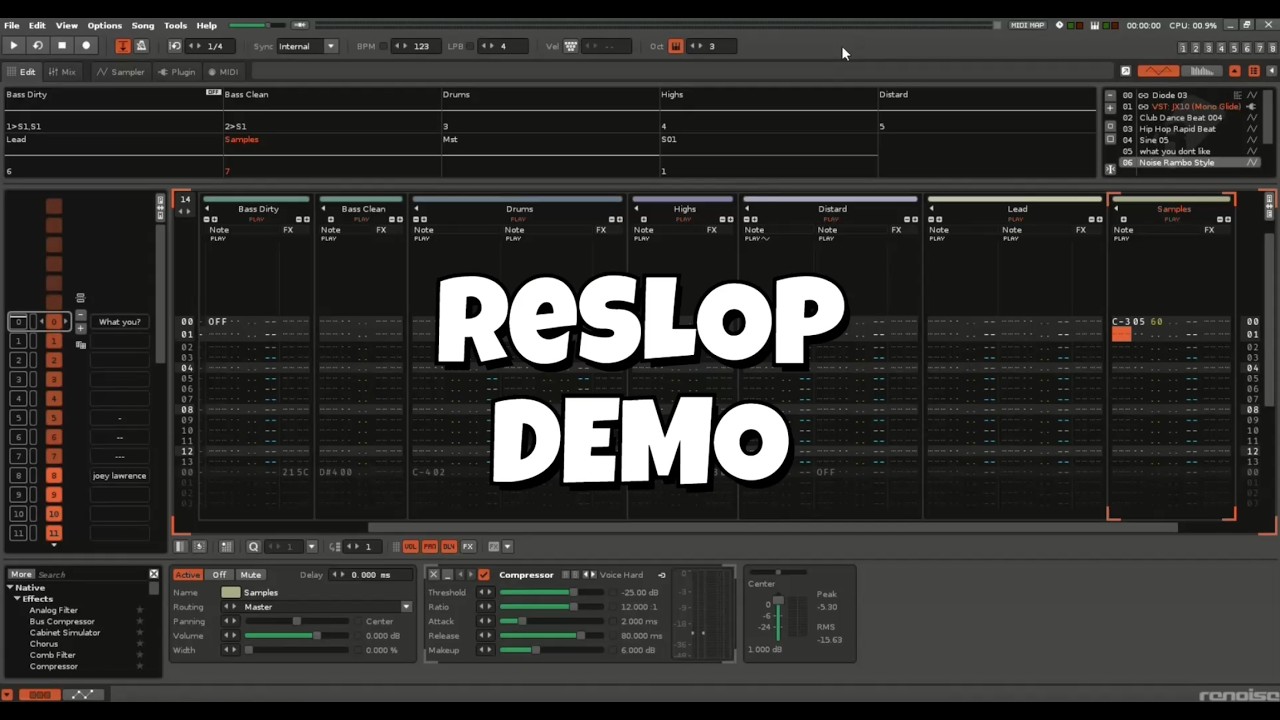 GitHub - dac514/reslop: Use-this-template starter kit for Renoise Lua ...
