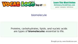 Video thumbnail for biomolecule