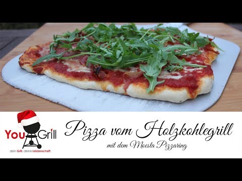 Pizza leicht gemacht mit dem Moesta Pizzaring  auf dem Holzkohlegrill