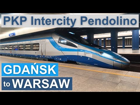Gdańsk to Warsaw by High-Speed Train in a First Class - PKP Intercity's Pendolino towards Kraków