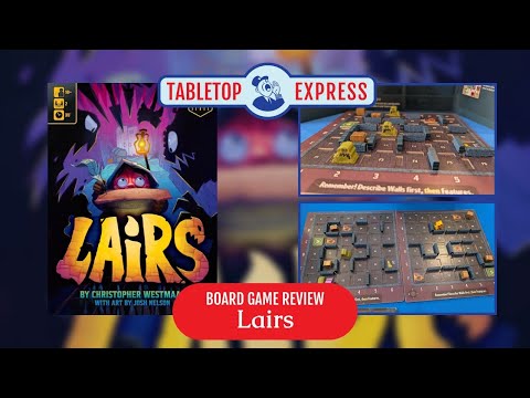 Tabletop Express Board Game Review - Lairs 