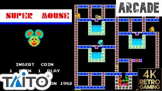 Super Mouse Arcade ( Taito 1982 ) 4k Gameplay