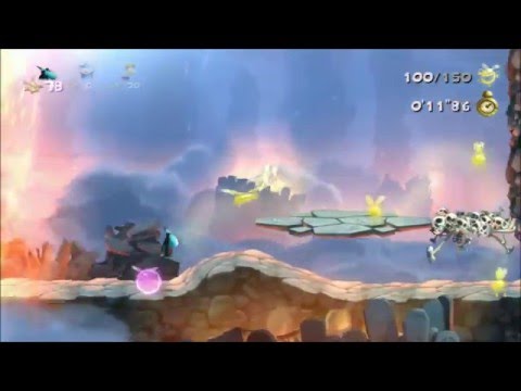 Rayman Legends Daily Challenge 2/5/16 - Land lums - 19"58/19"41 (solo co-op)