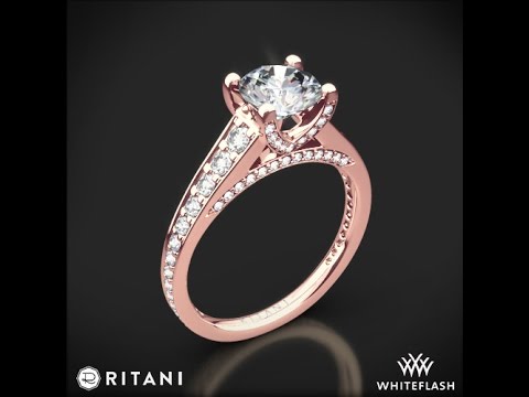 Ritani Modern Graduated Diamond Engagement Ring 2077 Ritani Modern Graduated Diamond Engagement Ring 7493