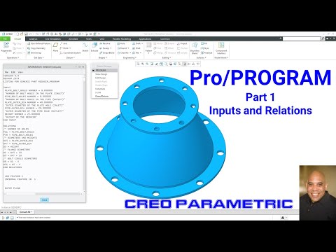 Creo Parametric - Pro/PROGRAM Part 1 | Inputs and Relations
