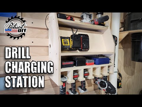 DIY Drill Charging Station / Cordless Tool Holder