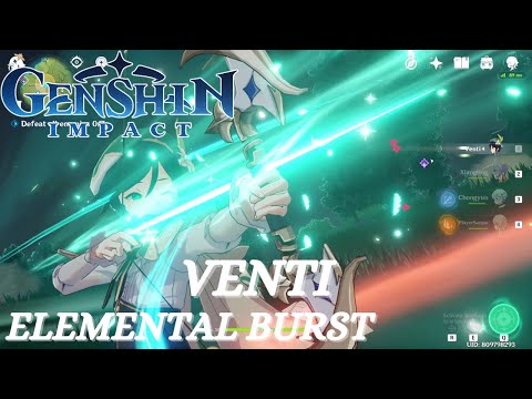 Venti Showcase - Elemental Burst FOR INSANE COMBO - Genshin Impact