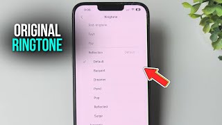 How to Set Original Ringtone in iPhone