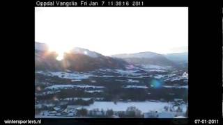 preview picture of video 'Oppdal Oppdal - Vangslia webcam time lapse 2010-2011'