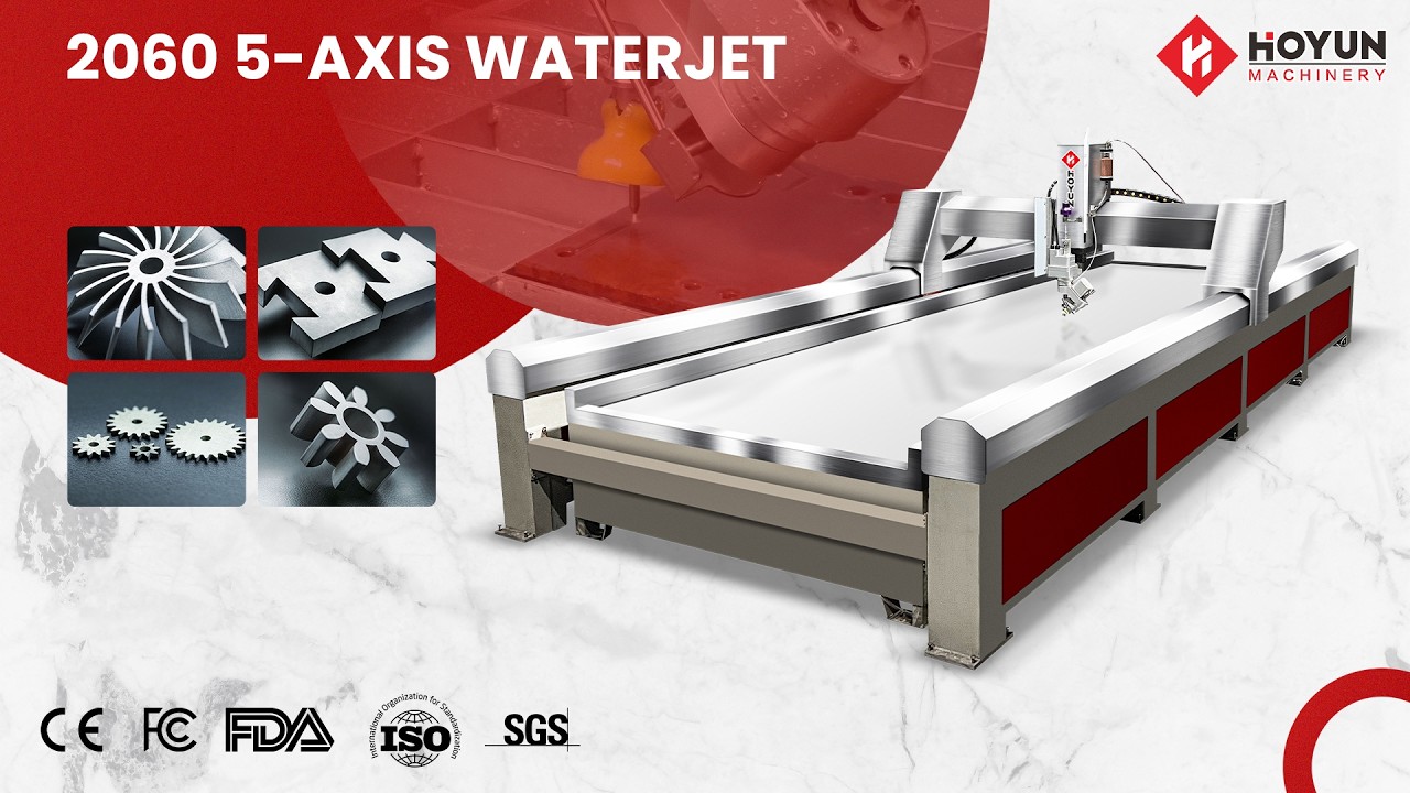 2060 5 Axis Waterjet Cutting Machine | 6 Meter Long CNC Water Jet for Stone & Metal Cutting