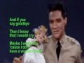 Wooden Heart- Elvis Cover With Lyrics ...