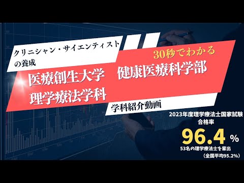 理学療法学科 医療創生大学理学療法学科を30秒で紹介します