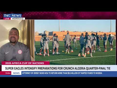 Super Eagles Intensify Preparations For Algeria Quarter -Final Tie