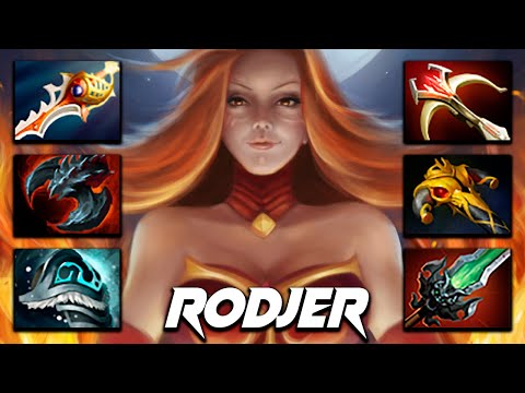 RodjER Lina Fire Ownage - Dota 2 Pro Gameplay [Watch & Learn]