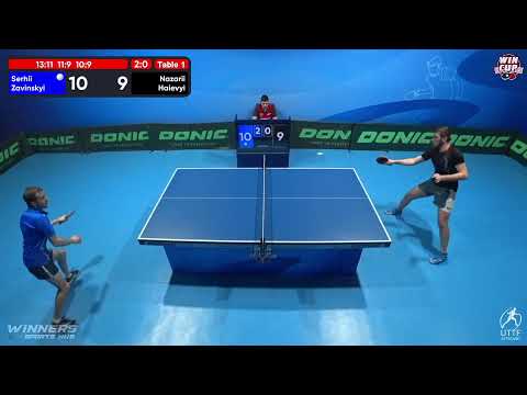 08:30 Serhii Zavinskyi 3 - 0 Nazarii Haievyi West 1 WIN CUP 06.12.2022 | TABLE TENNIS WINCUP