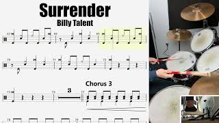 🎶Drum Sheet🎶 Billy Talent - SURRENDER