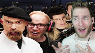 HE CRASHED THE BATTLE!! Reacting to &quot;Ghostbusters vs Mythbusters&quot; Epic Rap Battles of History