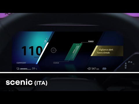 avviso vigilanza conducente - Scenic E-Tech 100% electric - Renault