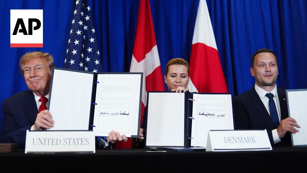 Trump signs agreement with Denmark and Greenland on U.S. military bases
