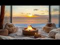 Tropical Evening Glow 🌴 | Soothing Jazz & Ocean Breeze