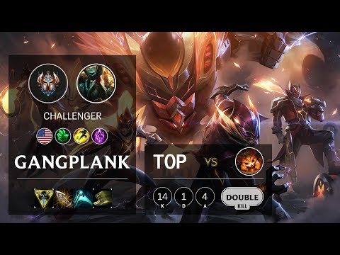 Gangplank Top vs Gnar - NA Challenger Patch 10.9