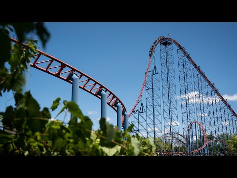 Off-ride footage of a Ride of Steel train