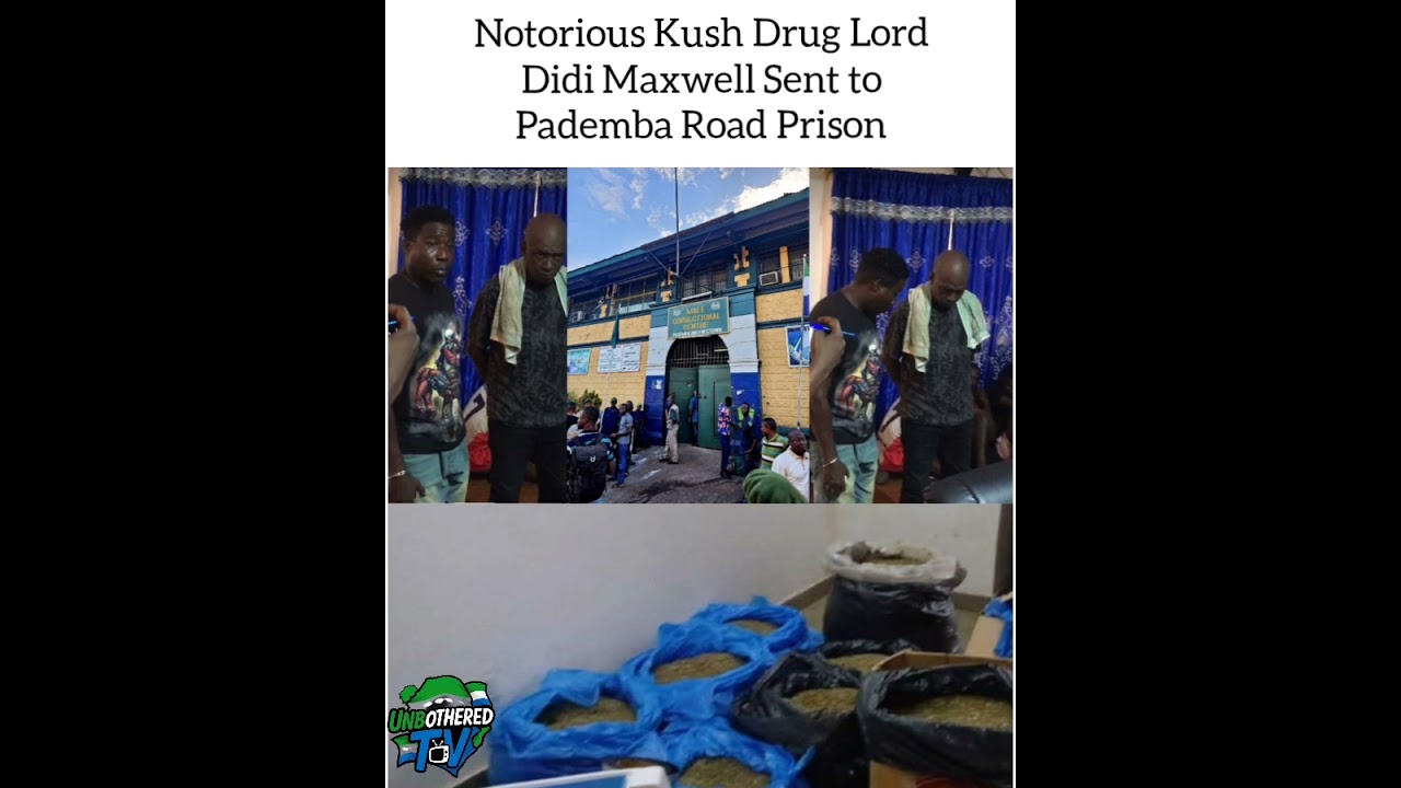 Notorious Kush Drug Lord Didi Maxwell Sent to Pademba Road Prison. #freetown #sierraleone #drug