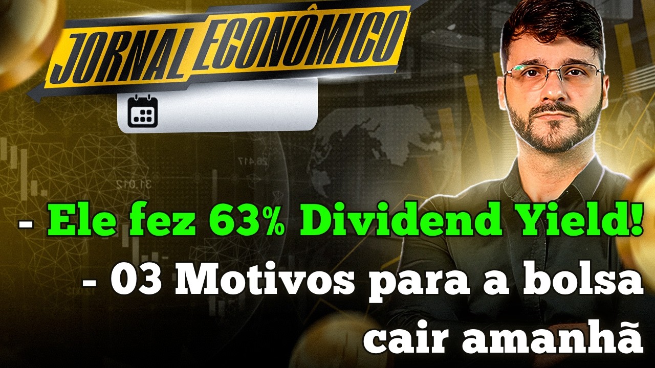 🕕💲JORNAL ECONÔMICO - Como fazer 63% de dividendo ao ano na bolsa de valores?